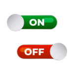 On and Off Toggle switch button with Transparent Background 17177932 PNG