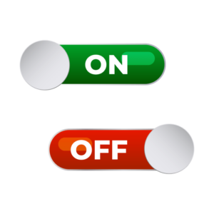 On and Off Toggle switch button with Transparent Background 17177932 PNG
