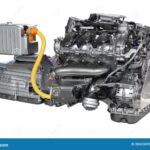 Car hybrid engine stock image. Image of machinery, iron - 62084287